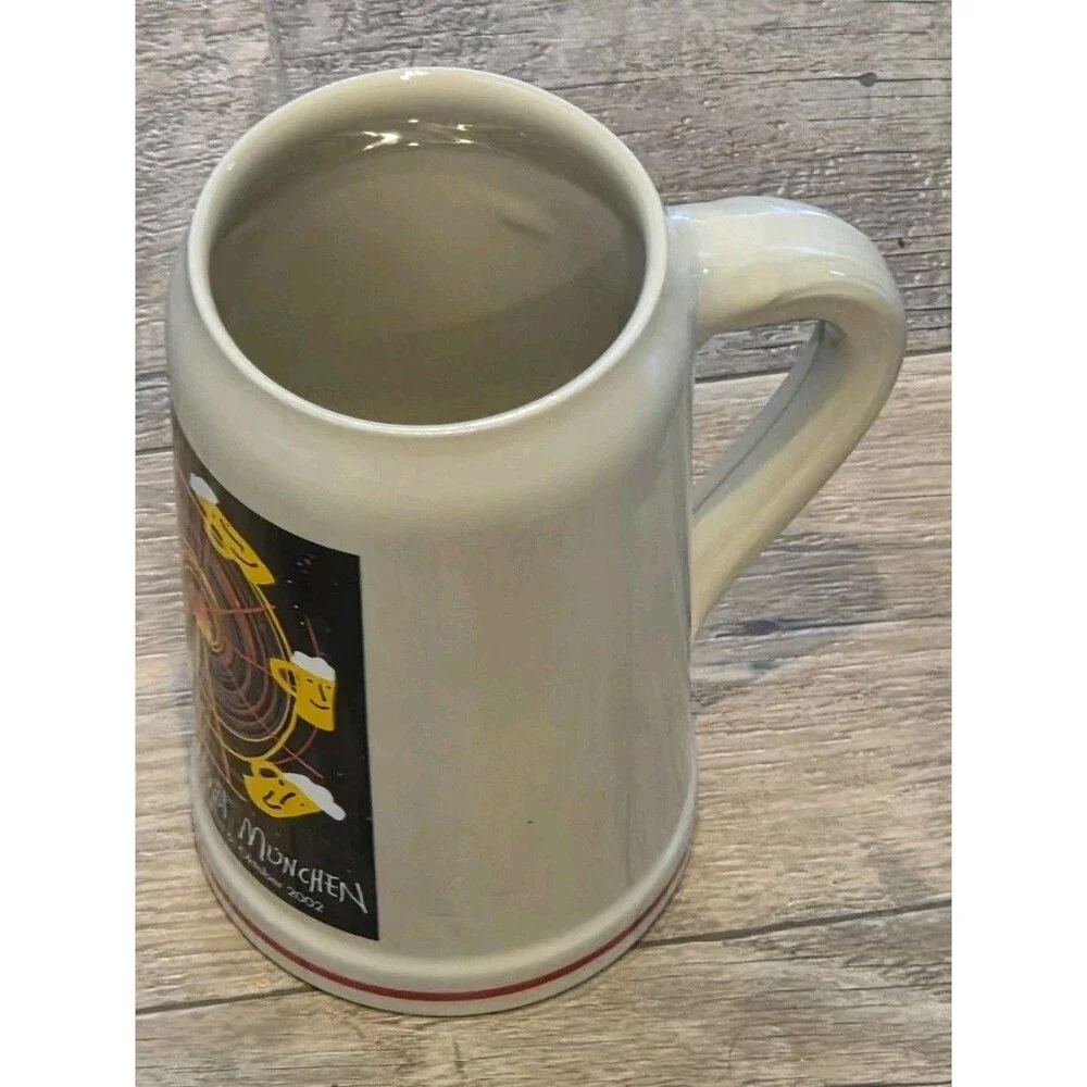 2002 Oktoberfest Munchen Rastal 1Liter Beer Stein Mug Munich Germany Vtg